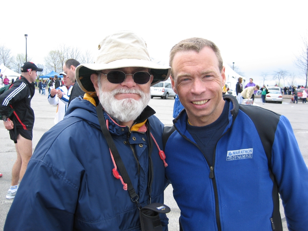 Dad & I at Mississauga Marathon
